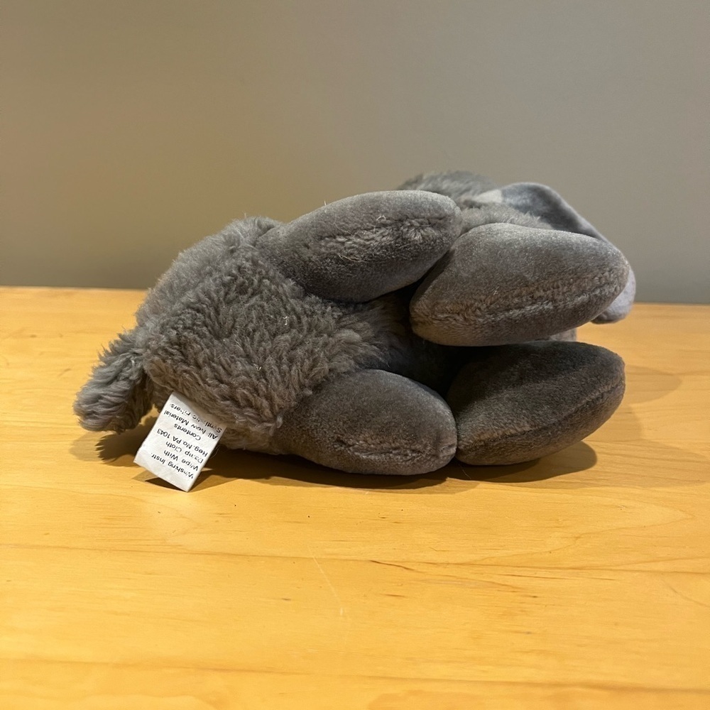 VINTAGE 1983 Graphics International Plush Gray Sheep-Lamb with Violet Eyes 9” - Picture 8 of 9